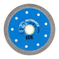 Ox Tools Ultimate Porcelain Fine Turbo 4'' Diamond Blade - 7/8'' - 5/8'' Bore OX-UCTT-4